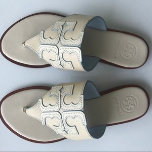 Tory Burch Jamie full logo thong sandal
